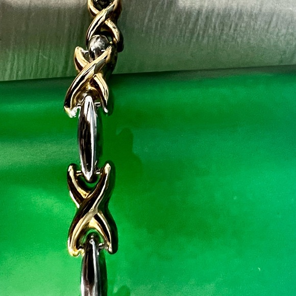 Vintage, Silver 925 and Gold plated Bracelet - Picture 2 of 7